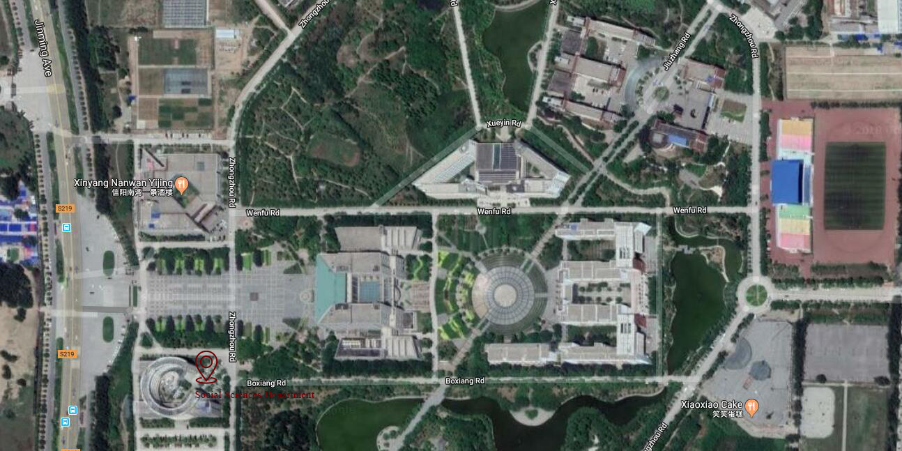 a map of Social Sciences Department